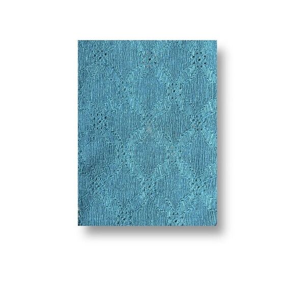 Chico’s Textured Knit Shift Midi Dress Teal V-Neck Boho Resort Beach Size XL 3 - Picture 5 of 9